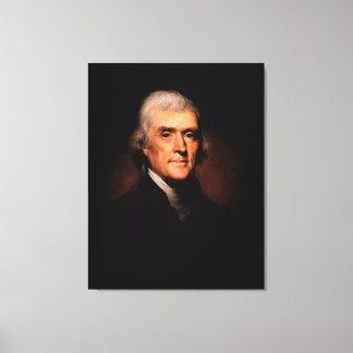 Lienzo Retrato de THOMAS JEFFERSON de Rembrandt Peale
