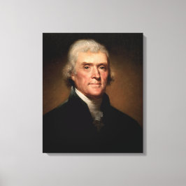 Lienzo Retrato de Thomas Jefferson (por Rembrandt Peale)