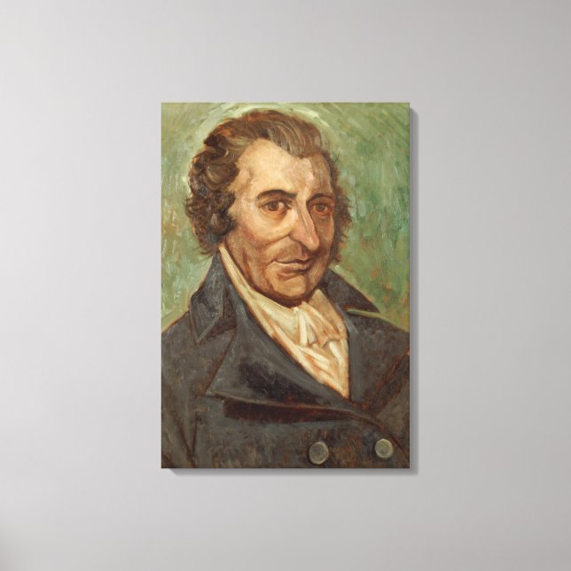 Lienzo Retrato de Thomas Paine (Anverso)