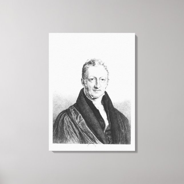 Lienzo Retrato de Thomas Robert Malthus (Anverso)