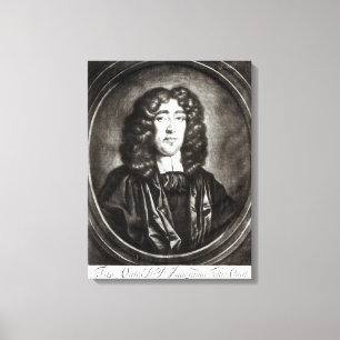 Lienzo Retrato de Titus Oates grabado por R. Thompson