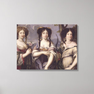 Lienzo Retrato de tres de sobrinas del cardenal