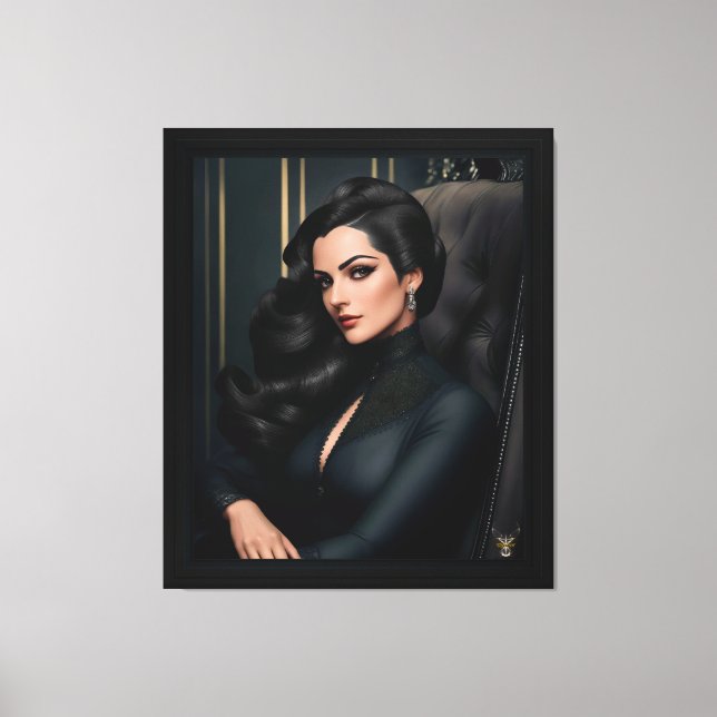 Lienzo Retrato de Tressa Straninski por Xzendor7 (Anverso)