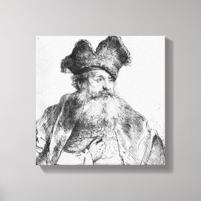 Lienzo Retrato de un anciano (Anverso)
