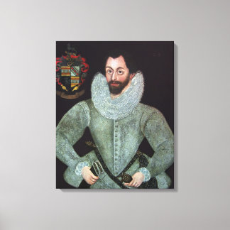 Lienzo Retrato de un Caballero de la Familia Weaver c1600