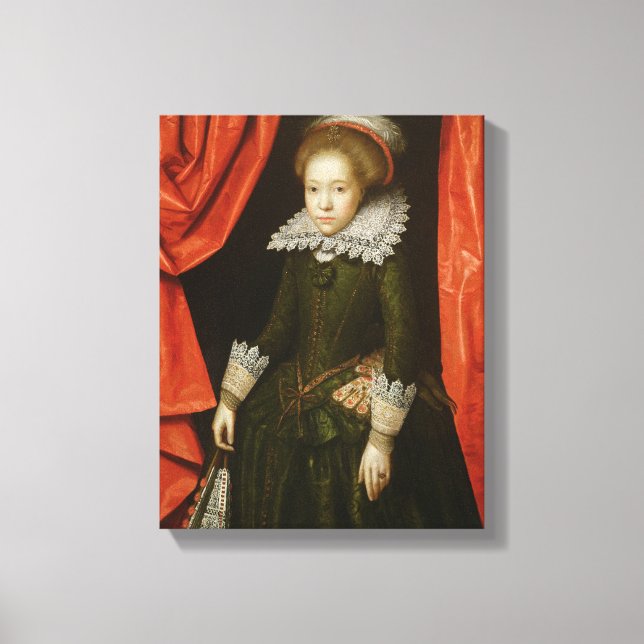 Lienzo Retrato de un chica de la familia de Ligne (Anverso)