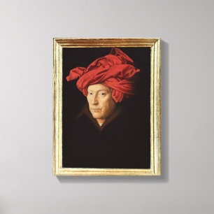 Lienzo Retrato de un hombre, 1433 (aceite en roble)