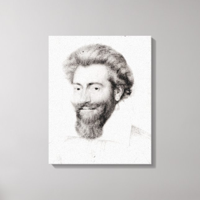 Lienzo Retrato de un hombre con barba (Anverso)