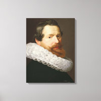 Retrato de un hombre que lleva una caspa