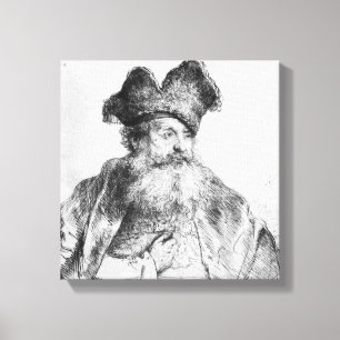 Lienzo Retrato de un viejo hombre