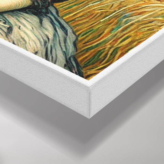 Lienzo Retrato de una campesina de Vincent van Gogh (Esquina (abajo))