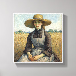 Lienzo Retrato de una campesina Vincent van Gogh
