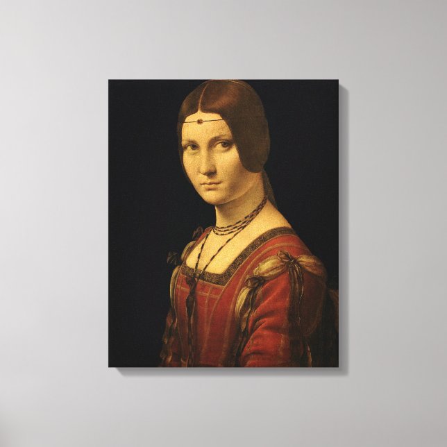 Lienzo Retrato de una dama de la Corte de Milán (Anverso)