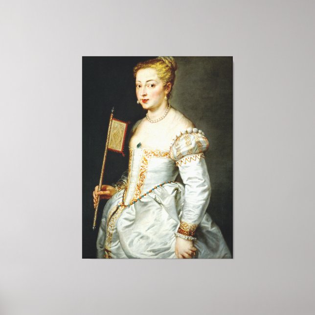 Lienzo Retrato de una dama de Paul Rubens (Anverso)