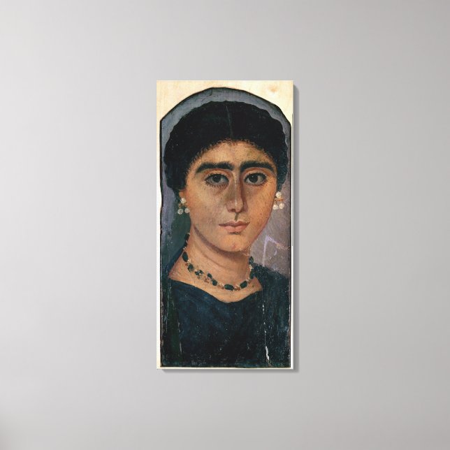 Lienzo Retrato de una mujer, de Fayum, siglo I-4 (Anverso)