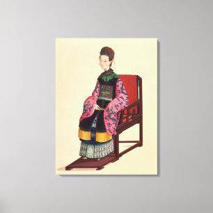 Lienzo Retrato de una mujer del tártaro (w/c)