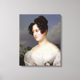 Lienzo Retrato de una mujer joven, 1827 (aceite en lona)