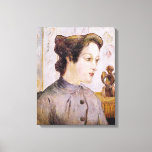 Lienzo Retrato de una mujer joven, 1886 de Paul Gauguin