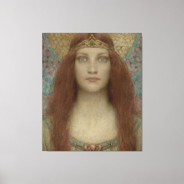 Lienzo Retrato de una mujer por Charles Allan Winter (Anverso)