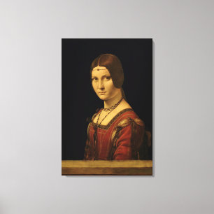 Lienzo Retrato de una señora de la corte de Milano