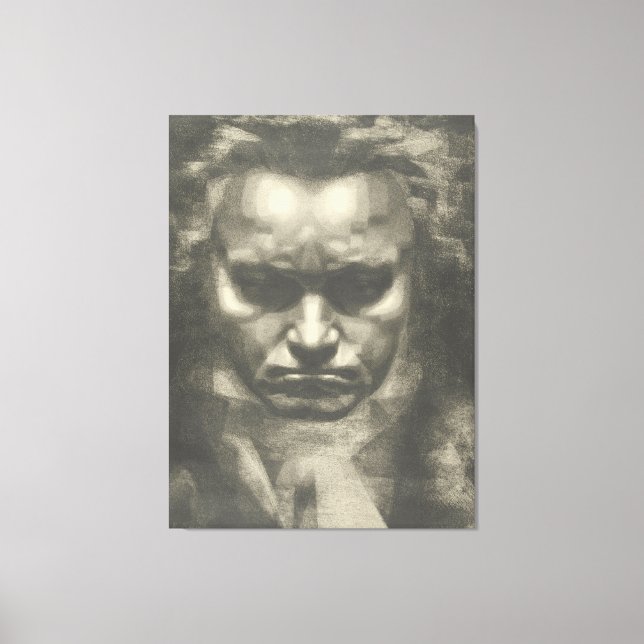 Lienzo Retrato de Van Beethoven (Anverso)
