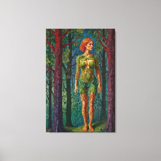 Lienzo “Retrato de Viridra” -  Venas del Dosel    (Anverso)