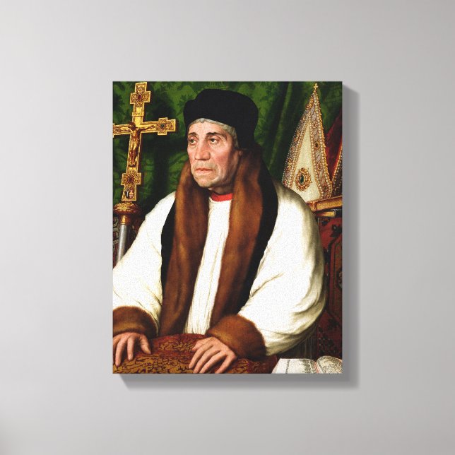 Lienzo Retrato de William Warham (Anverso)