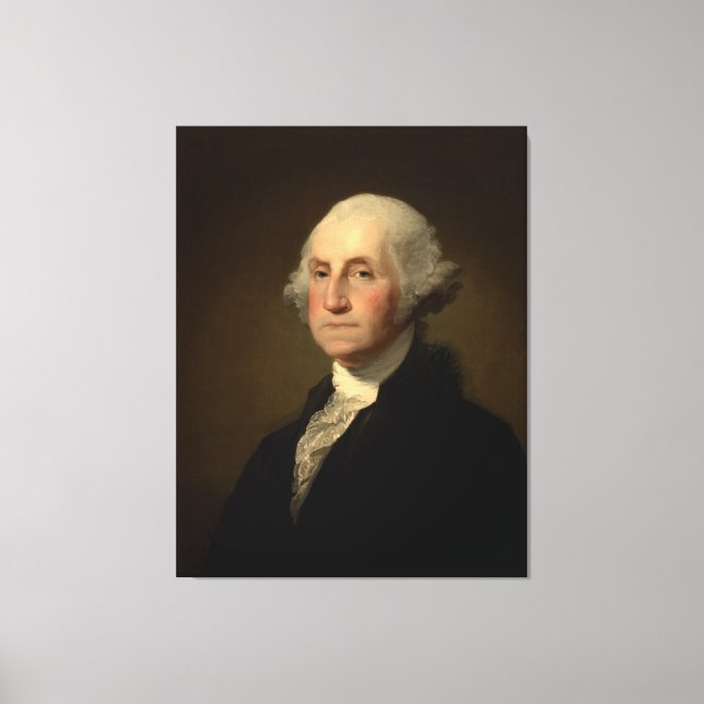 Lienzo Retrato de Williamstown de George Washington (Anverso)