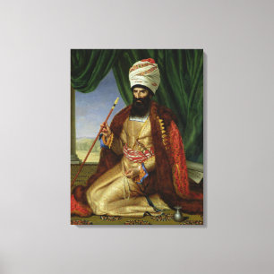 Lienzo Retrato del asker-Khan, embajador de Persia