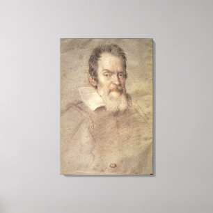 Lienzo Retrato del astrónomo de Galileo Galilei