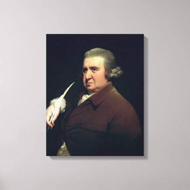 Lienzo Retrato del Dr. Erasmus Darwin (Anverso)