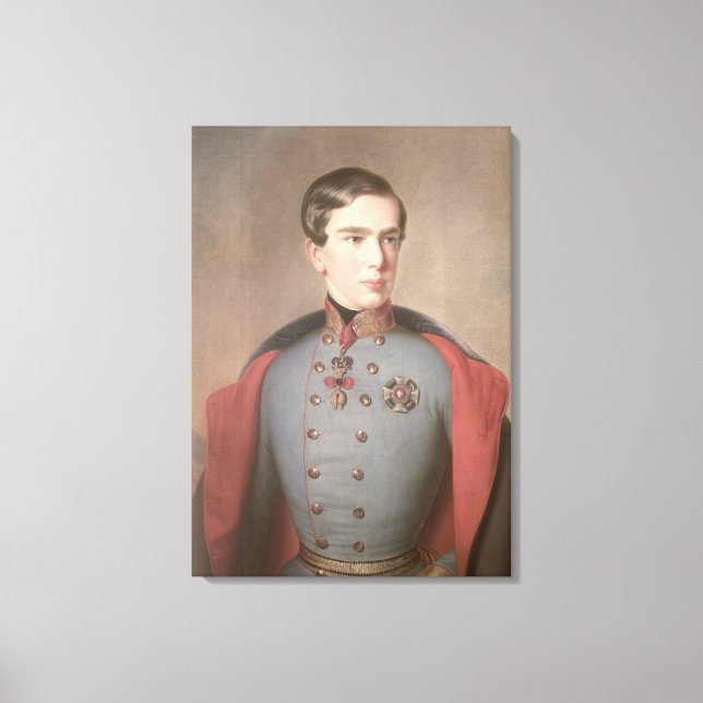 Lienzo Retrato del emperador Francisco José de Austria (Anverso)