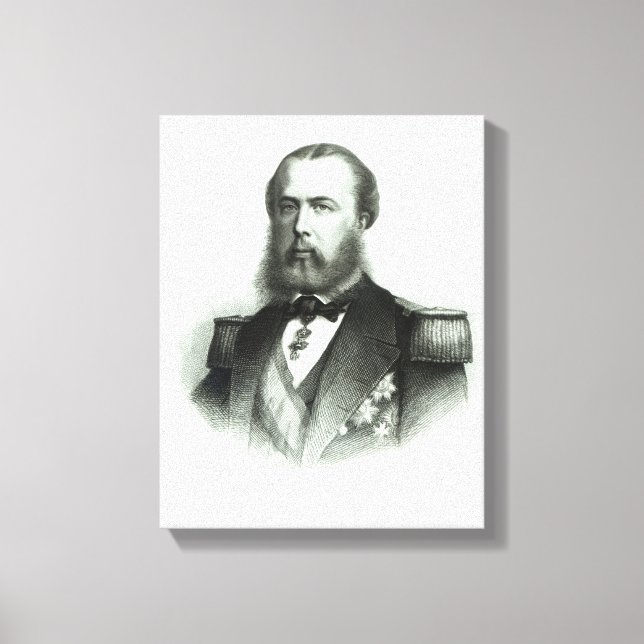 Lienzo Retrato del emperador Maximiliano de México, 1864 (Anverso)