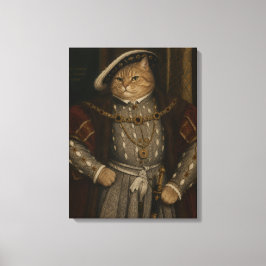 Lienzo Retrato del gato rey Tudor – Henry VIII Gato Renac