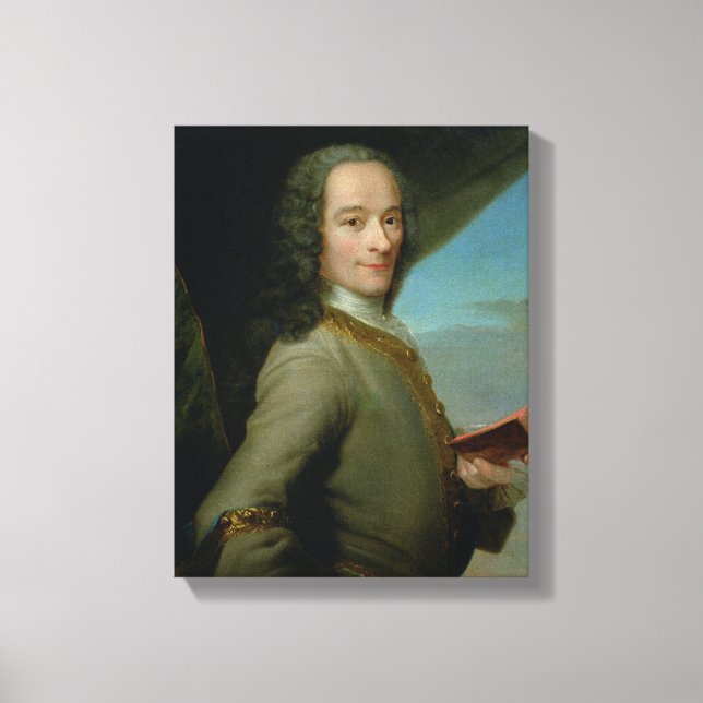 Lienzo Retrato del joven Voltaire (Anverso)