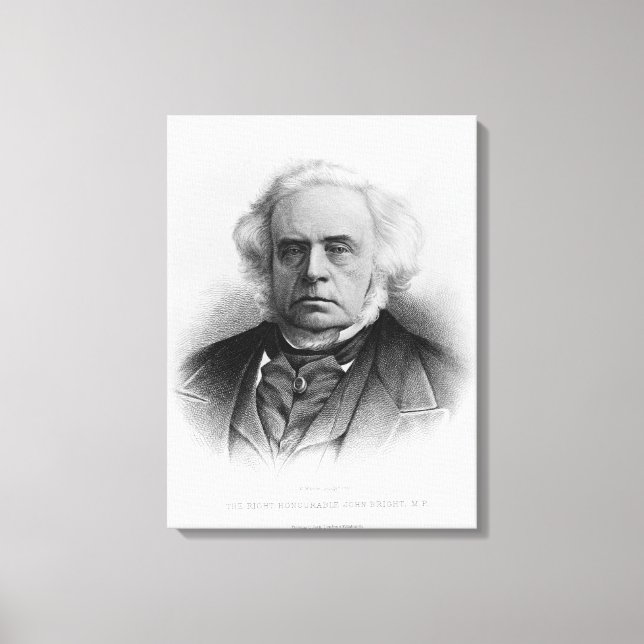 Lienzo Retrato del Muy Honorable John Bright (Anverso)