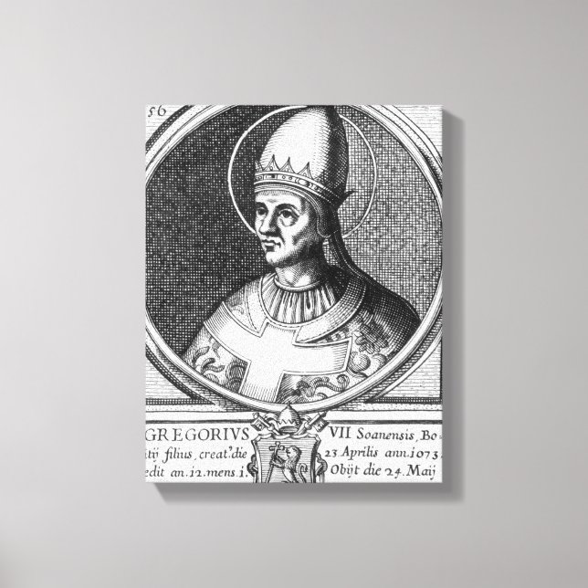 Lienzo Retrato del Papa Gregorio VII (Anverso)
