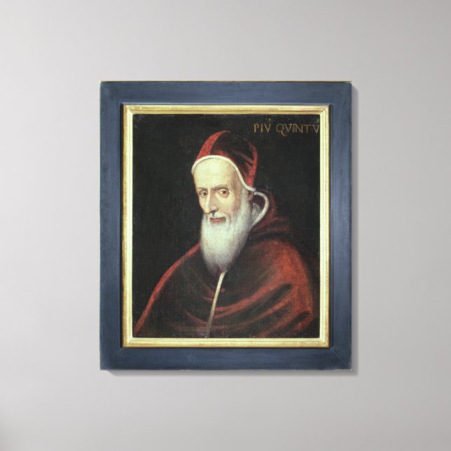 Lienzo Retrato del Papa Pius V (1504-72) (aceite sobre li (Anverso)