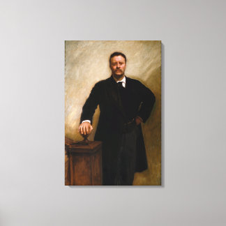 Lienzo Retrato del presidente Theodore Roosevelt J.S. Sar