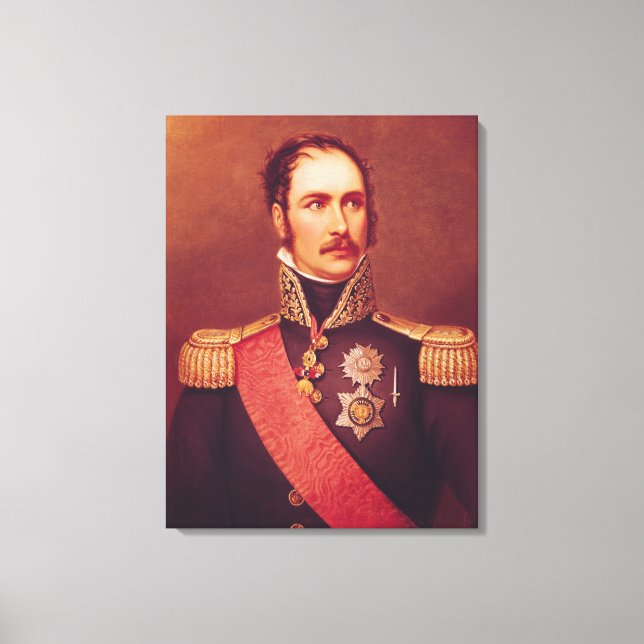 Lienzo Retrato del Príncipe Eugene de Beauharnais (Anverso)