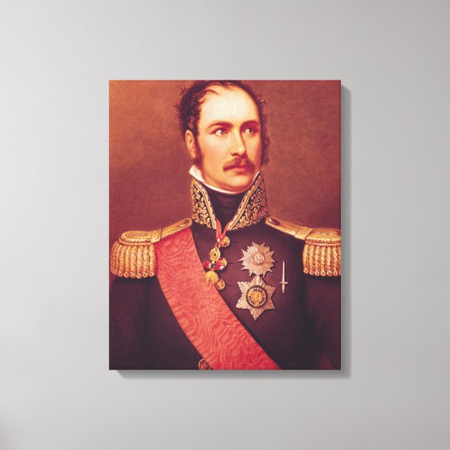Lienzo Retrato del Príncipe Eugene de Beauharnais (Anverso)