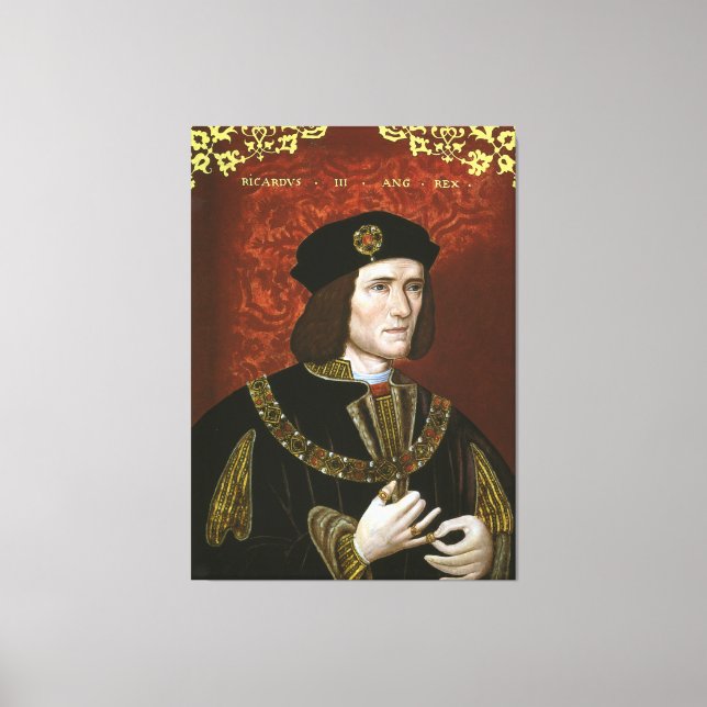 Lienzo Retrato del Rey Inglés Richard III (Anverso)