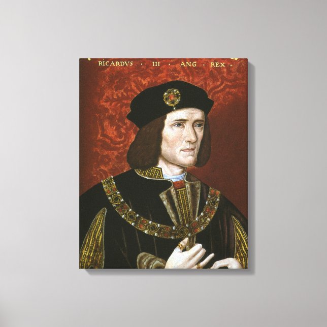 Lienzo Retrato del Rey Inglés Richard III (Anverso)