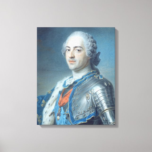 Lienzo Retrato del Rey Luis XV 1748 (Anverso)