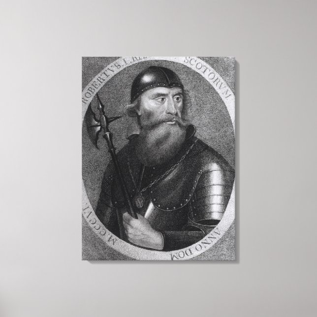 Lienzo Retrato del Rey Robert I de Escocia (Anverso)