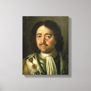 Lienzo Retrato del Tsar Peter I el gran 1772