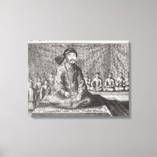 Lienzo Retrato del viejo virrey, de una cuenta de a
