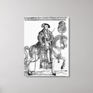 Lienzo Retrato ecuestre de Philip II de España