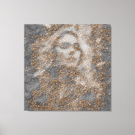 Lienzo Retrato en la playa