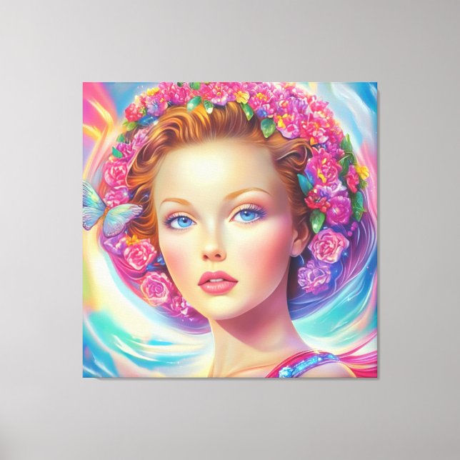 Lienzo Retrato etéreo de la corona (Anverso)